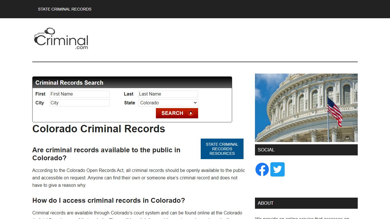 Colorado Criminal Records